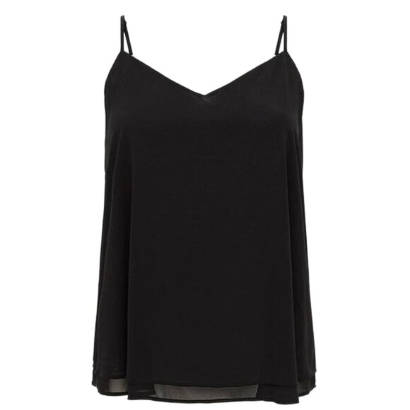 Torrid Sophie Black Chiffon Swing Camisole Tank Top Flowy Sleeveless 1X - Picture 1 of 7